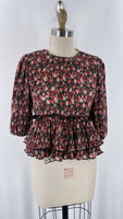 Free the Roses Pleated Top, XS