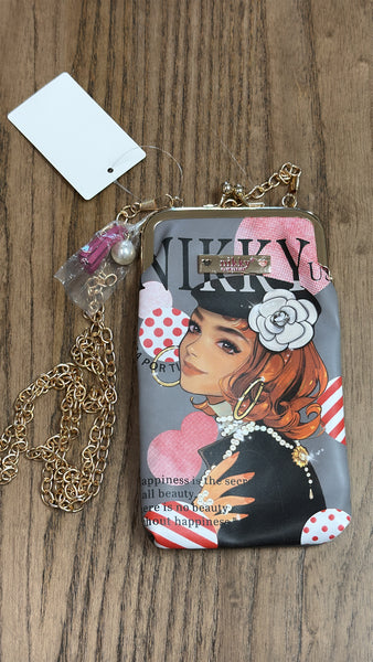 Nikky  Crossbody Bag, 7.5"x4"