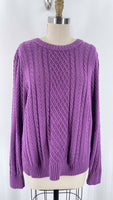 St. John's Bay Purple Sweater, XL