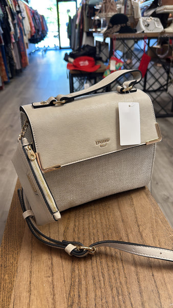 Dune Tan Crossbody Bag, 9"x7"