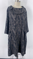 New Creation Black Print Pocket Dress, XXL