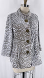 Multiples Button Front Pocket Jacket, XL Petite
