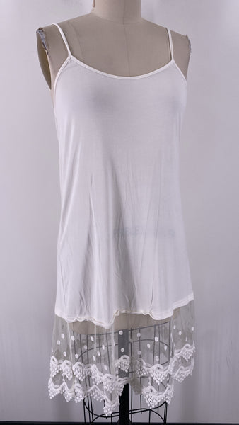 Dress Extender White/Ivory Slip, L