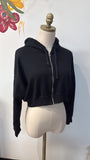 Hollister Black Hoodie Jacket, XS