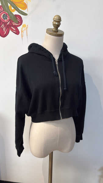 Hollister Black Hoodie Jacket, XS