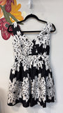 Harper Black/White Dress, S