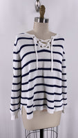 Old Navy White/Blue Sweater, M