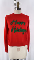 Mainstrip Red Happy Holidays Sweater, M