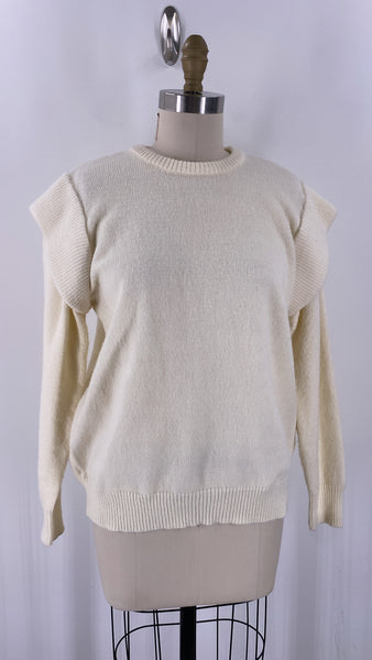 Rodeo Drive White/Ivory Sweater, L