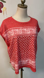 Lucky Brand Red Top, S