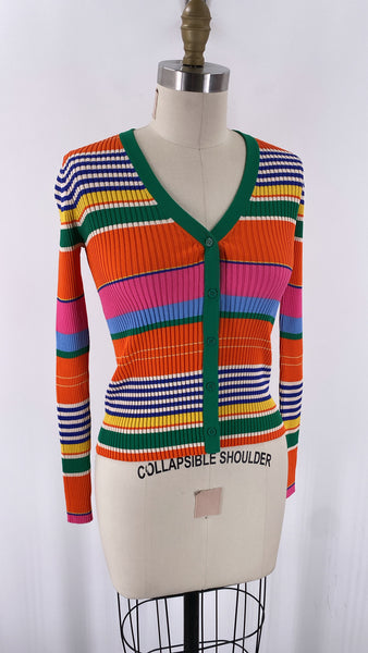 Staud Stripe Cardigan, S (retail $175)