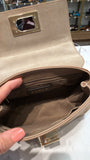 Furla Tan Leather 1927 Top Handle Mini Bag, 8.27 x 6.3 x 3.35