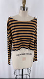 Hyfve Stripe Cropped Top, S