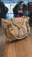 Maxx New York Tan Handbag, 10.5"x13"