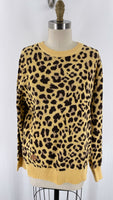 Simply Southern Animal Print Sweater, M