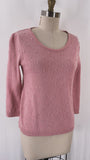 Christina Pink with Pearl Accents Sweater, S