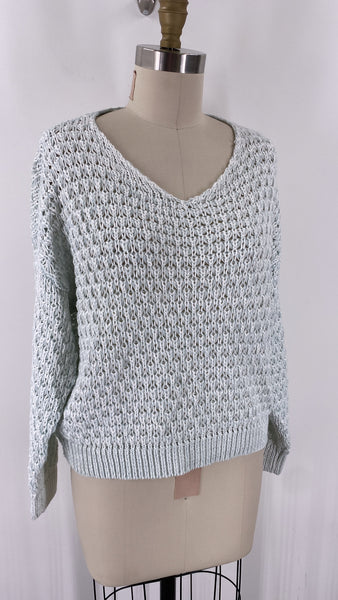 Dip Open Stitch Sweater, S