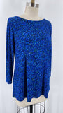 Susan Graver Blue Print Top, S