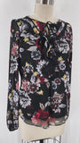 White House Black Market Black Print Top, S