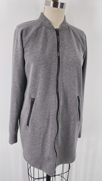 Gaiam Gray Zip Front Pocket Jacket, S