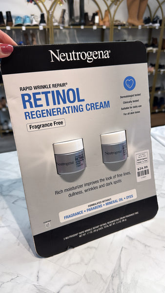 New Neutrogena 2pk Rapid Wrinkle Repair Retinol Regenerating Cream, 1.7oz