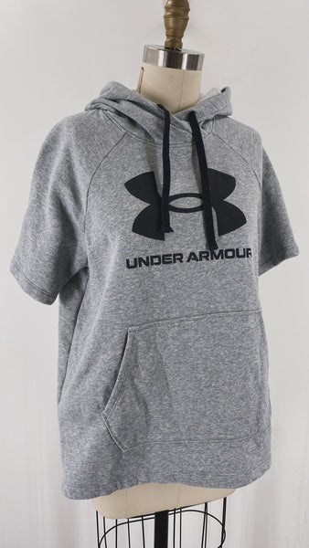Under Armour Gray Hoodie Sweatshirt, M