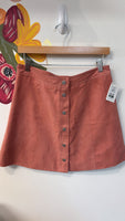 New H&M Pink Snap Front Skirt, 10