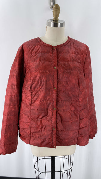 Ulla Popken Red Snap Front Jacket, 16/18