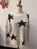 Altar'd State Star Print Sweater, M/L