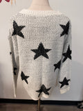 Altar'd State Star Print Sweater, M/L