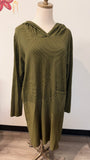 Iridium Green Hooded Dress, XL