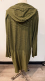Iridium Green Hooded Dress, XL