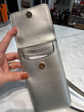 Kate Spade Silver North South Phone Crossbody Bag, 6.5"x4"
