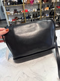Vintage Coach Black Leather Style 0061-340 Crossbody Bag, 11"x8"
