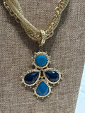 Gold/Blue Necklace